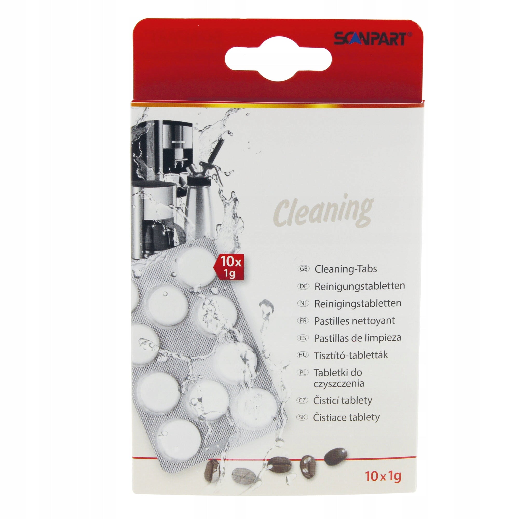 SCANPART Coffee Maker Cleaning Tablets Coffee Cleaning Tabs 10x1g