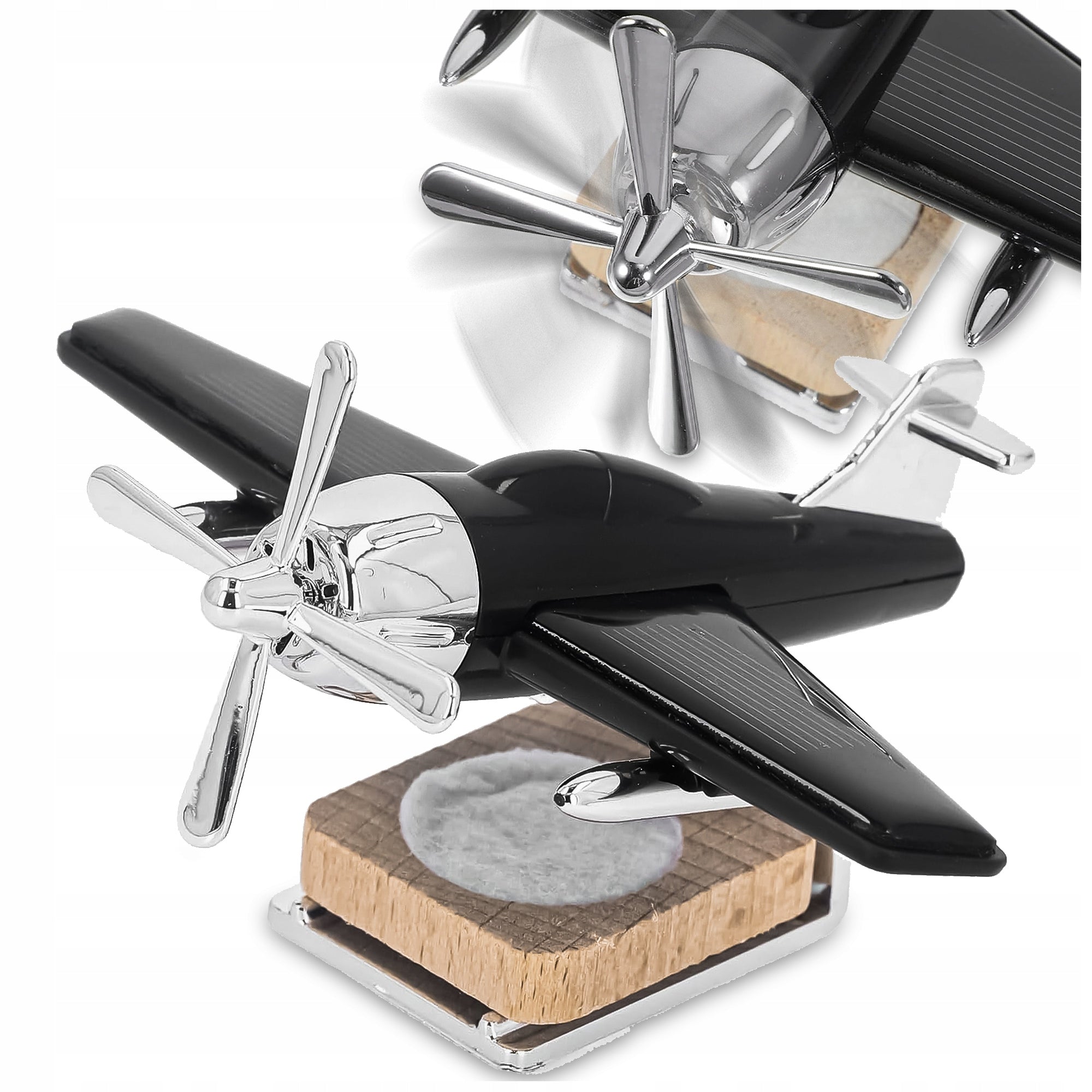 SCENT DIFFUSER ROTATING AIRPLANE FOR CAR SOLAR GIFT + OIL