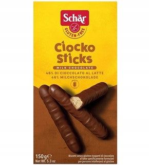SCHAR cioko sticks cookies in chocolate gluten-free