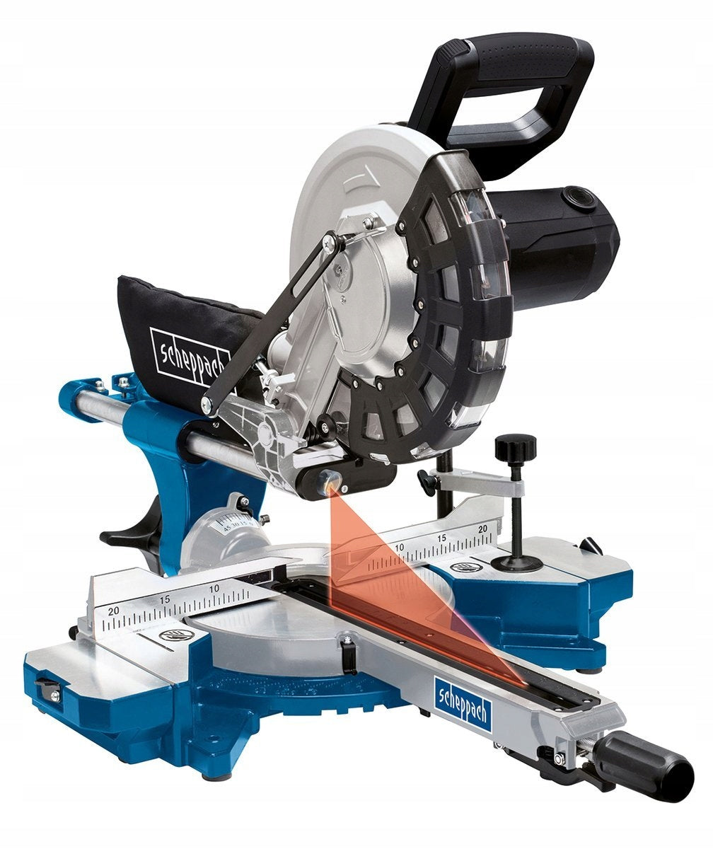 SCHEPPACH Bevel miter saw with sliding with SOFT-START HM254 Brand Scheppach