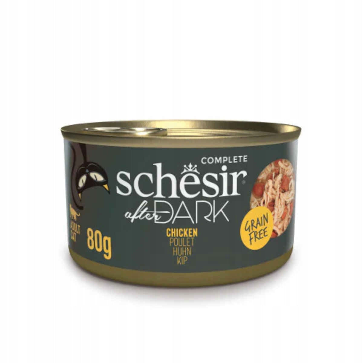 SCHESIR After dark Chicken in broth - wet cat food - 80g