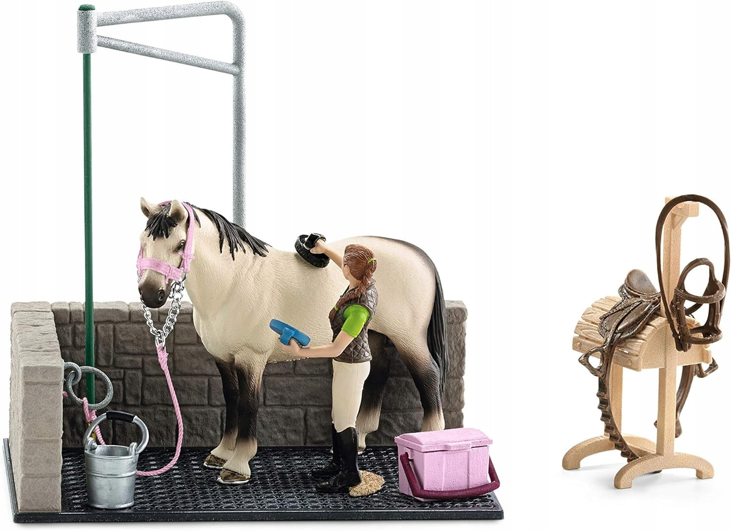 Figūrėlių rinkinys: Arklių plovykla su priedais Schleich, 42104