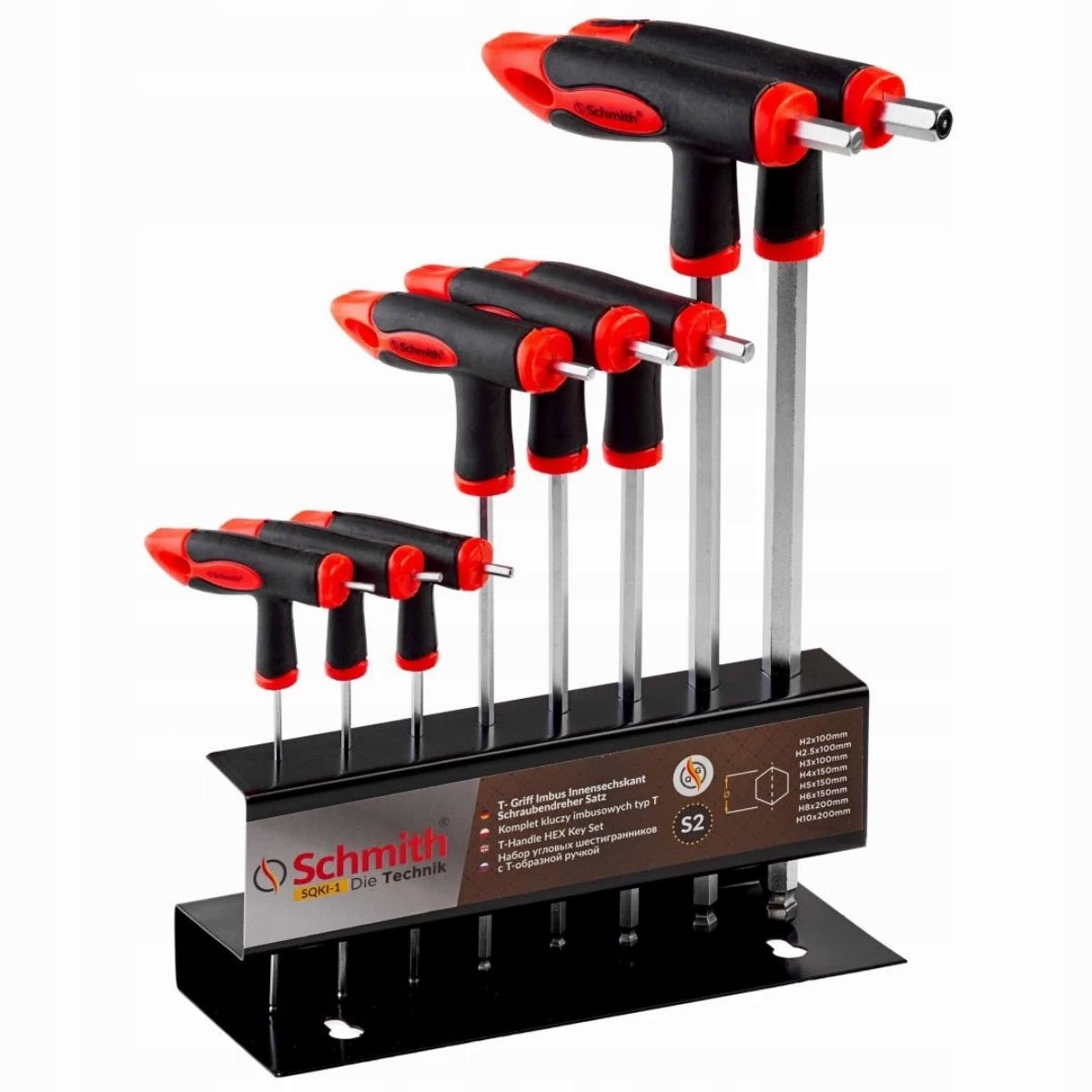 SCHMITH HEX Allen wrench set H2-H10 Allen wrenches type T 8 pcs SQKI-1 Brand Schmith