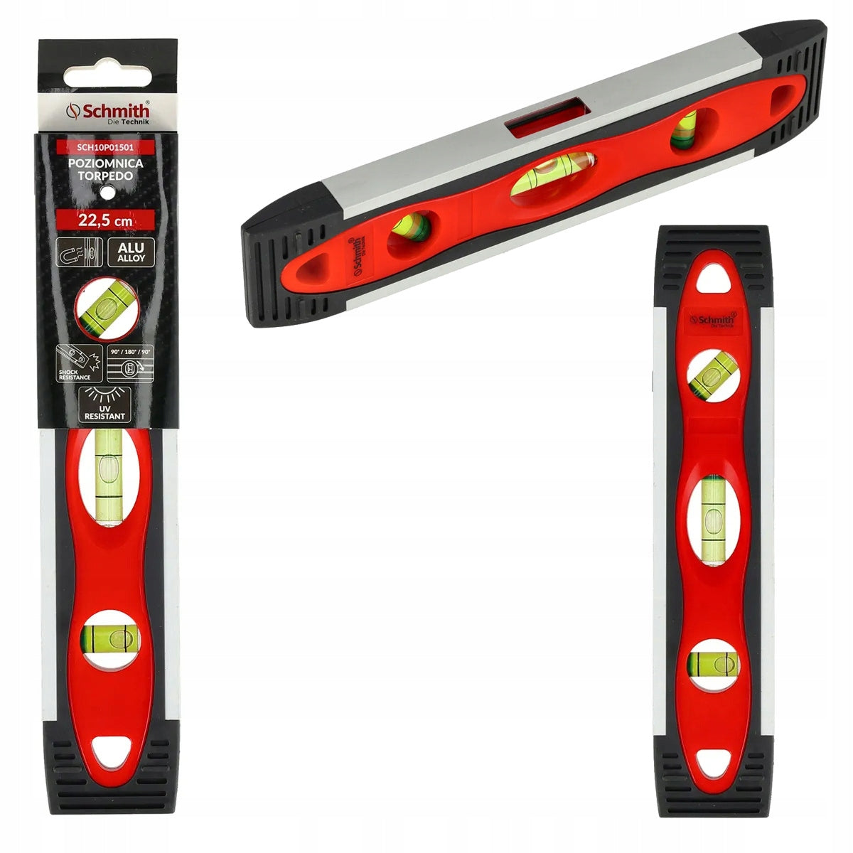 SCHMITH Level 22,5 cm with magnet Torpedo 3 libelle SCH10P01501