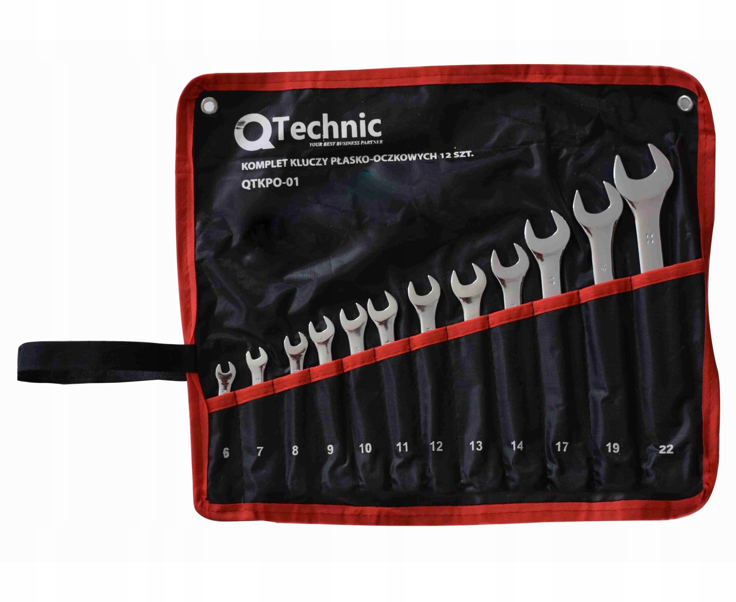 SCHMITH QTECHNIC SET FLAT EYE WRENCHES SET 6-22 mm 12pcs Brand Q-Technic