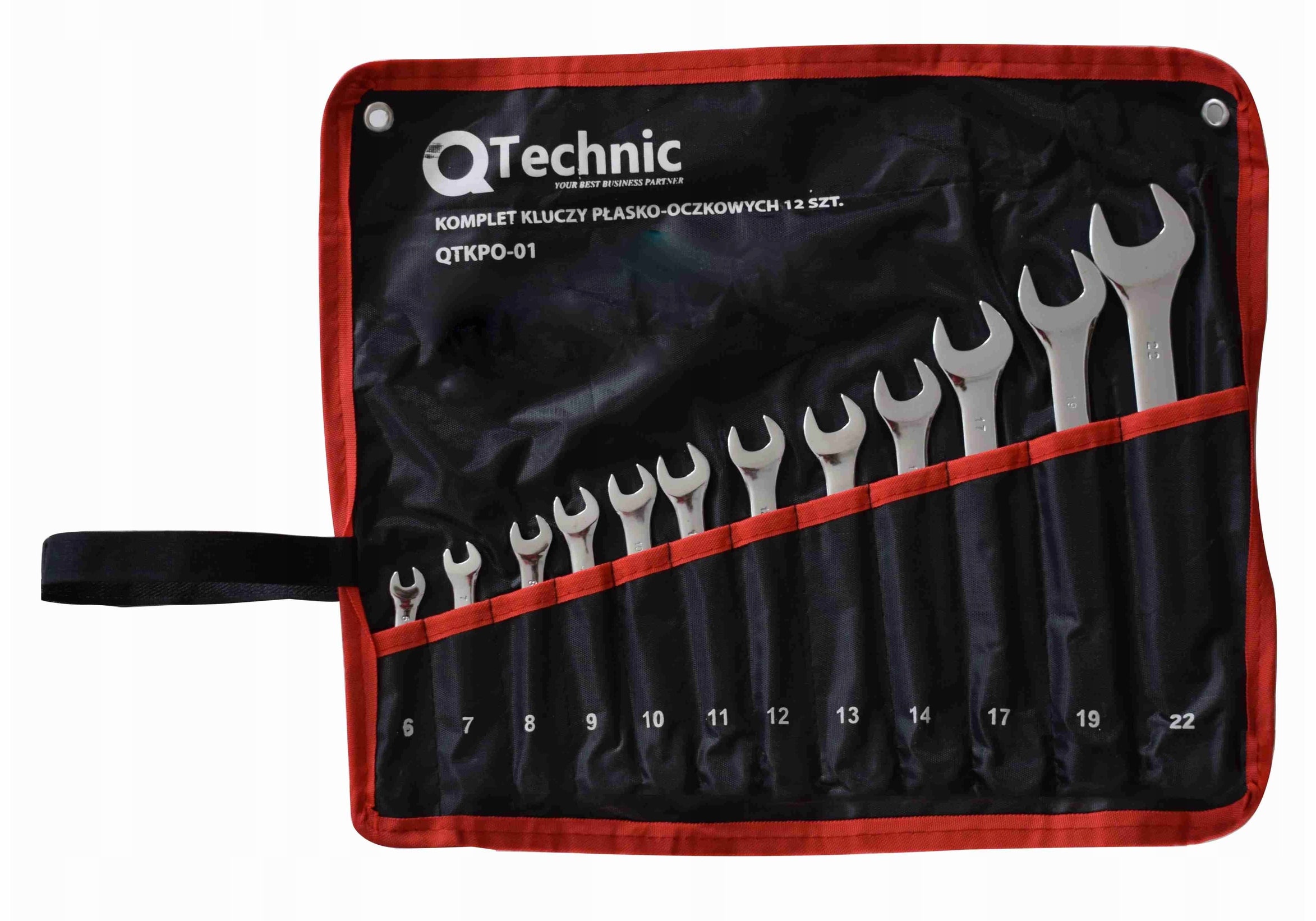 SCHMITH QTECHNIC SET FLAT EYE WRENCHES SET 6-22 mm 12pcs Manufacturer code QTKPO-01