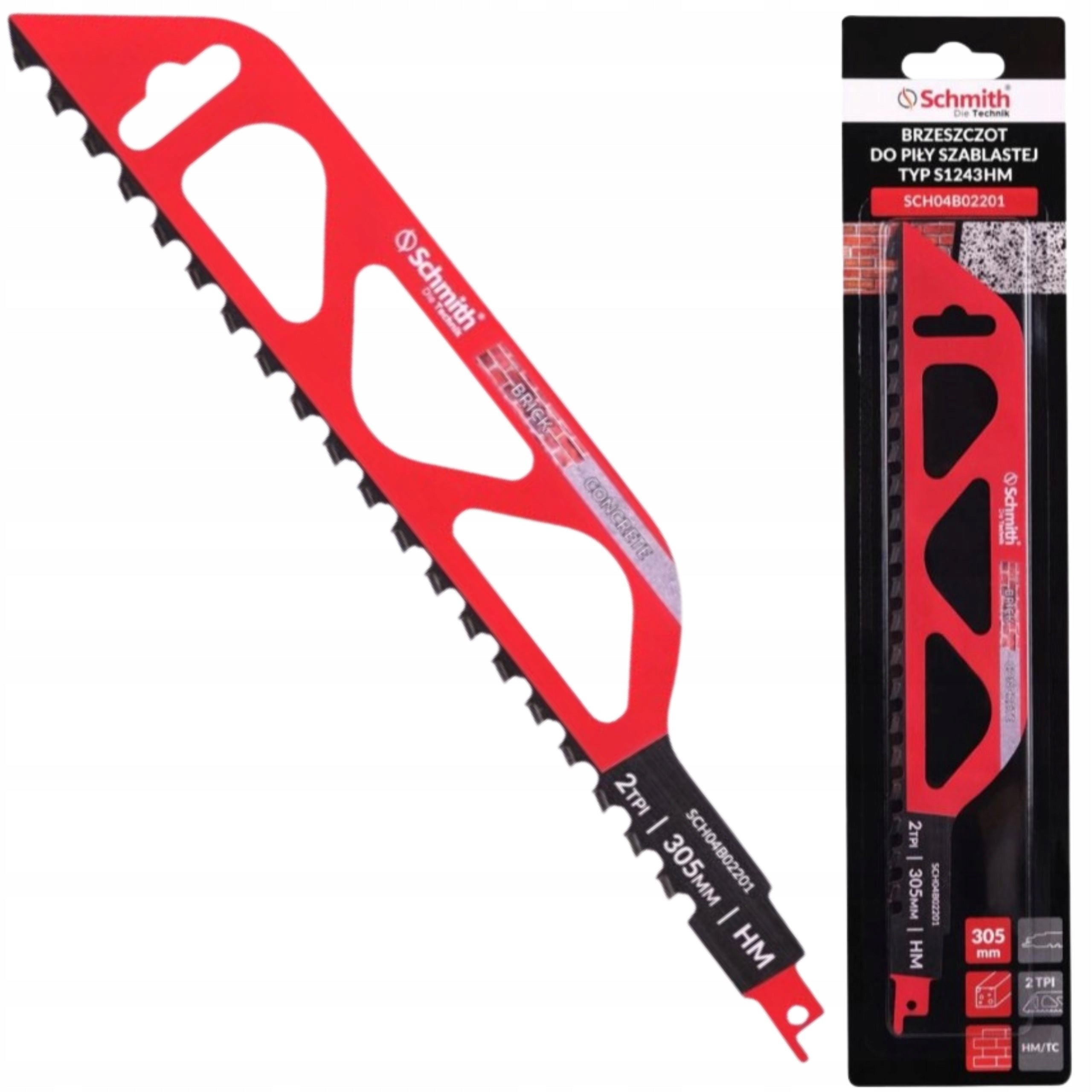 SCHMITH RECIPROCATING SAW BLADE 305MM FOR BRICK AND CONCRETE