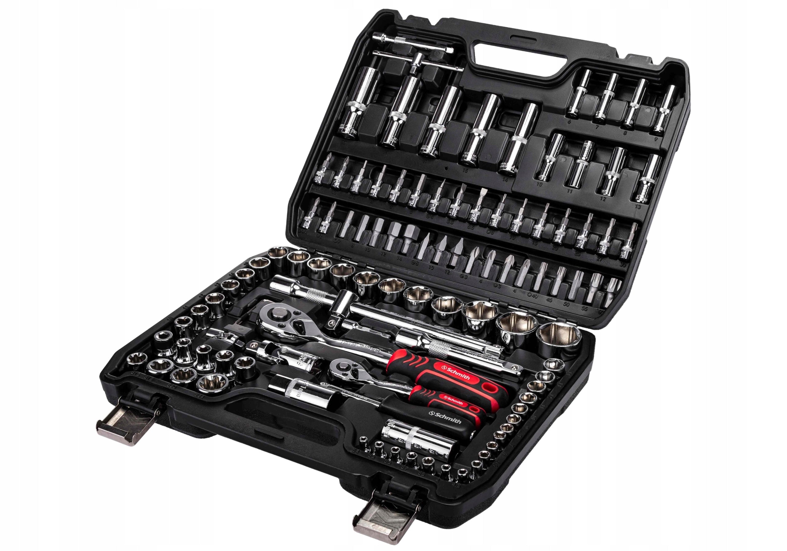SCHMITH SOCKET WRENCH TOOL SET 108 PCS1/2" 1/4"SQN2-108 Packaging status original