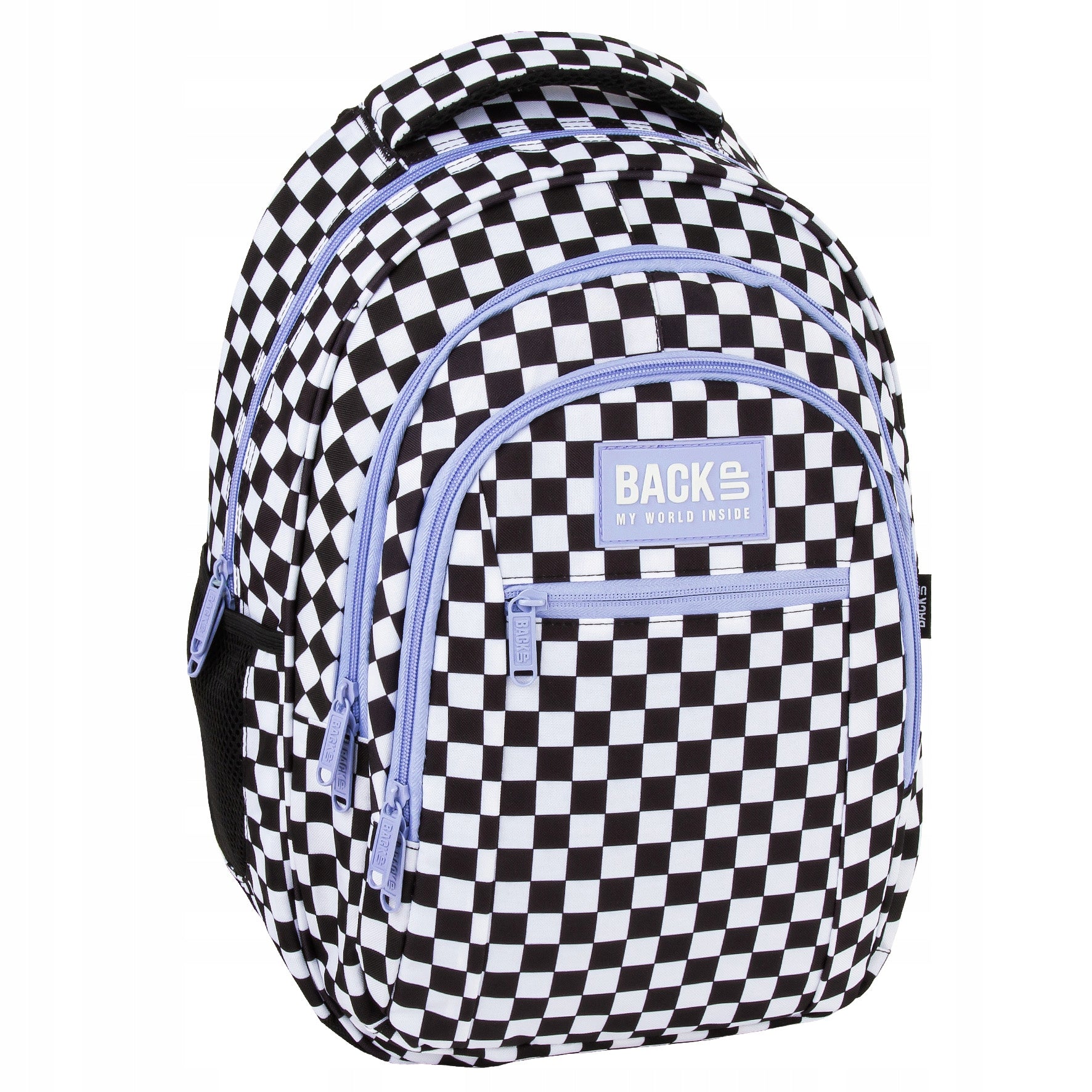 SCHOOL BACKPACK 3 CHAMBER BACKUP 7 MODEL CHESSBOARD Manufacturer code PLB7O94F