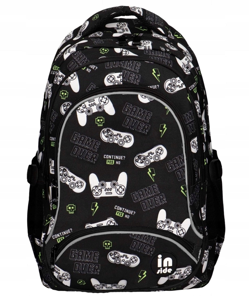 SCHOOL BACKPACK 3 CHAMBERS INSIDE GAMING PADS INCOOD Manufacturer code 0002-0094