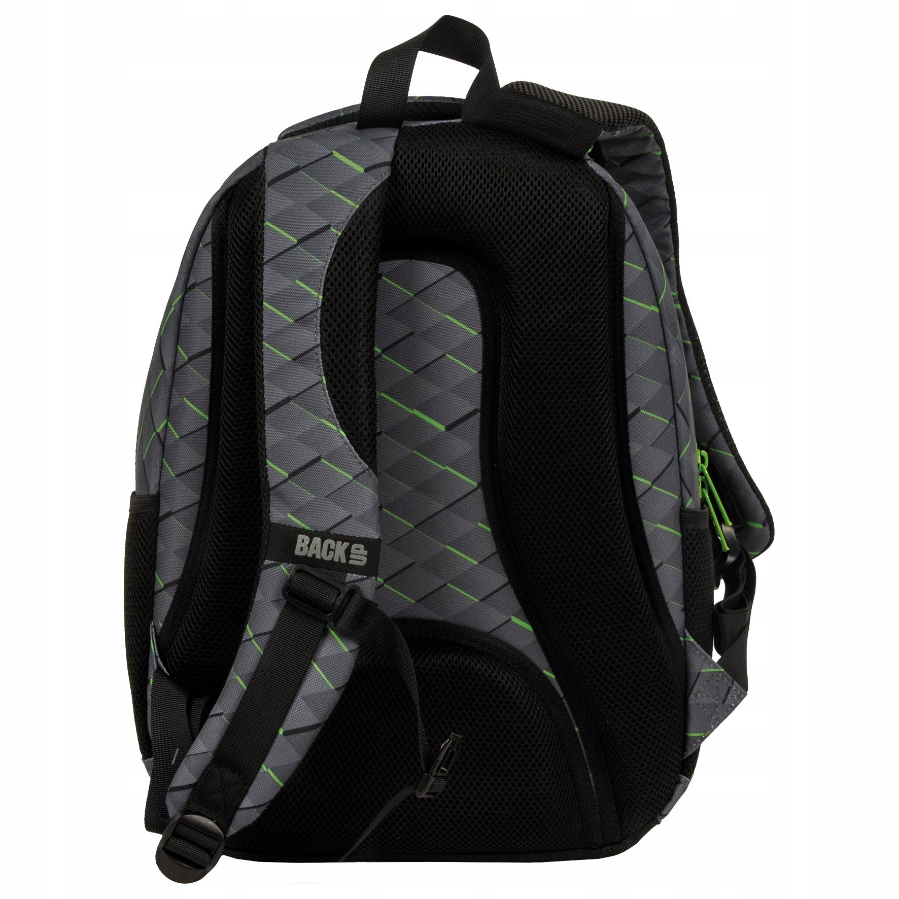 SCHOOL BACKPACK BACKUP 26L MULTI-CHAMBER 3D GREY GREEN O53 Manufacturer code PLB5O53