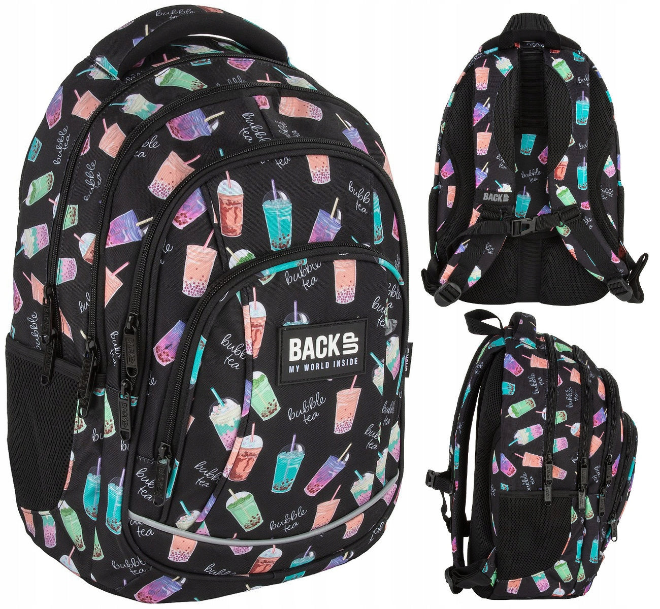 SCHOOL BACKPACK BACKUP 26L MULTI-CHAMBER BUBBLE TEA A21