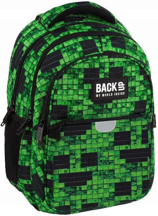 SCHOOL BACKPACK BACKUP P64 SLINKER PIXELE BLOCKS SQUARES CLASS 1 - 3 Packaging status original