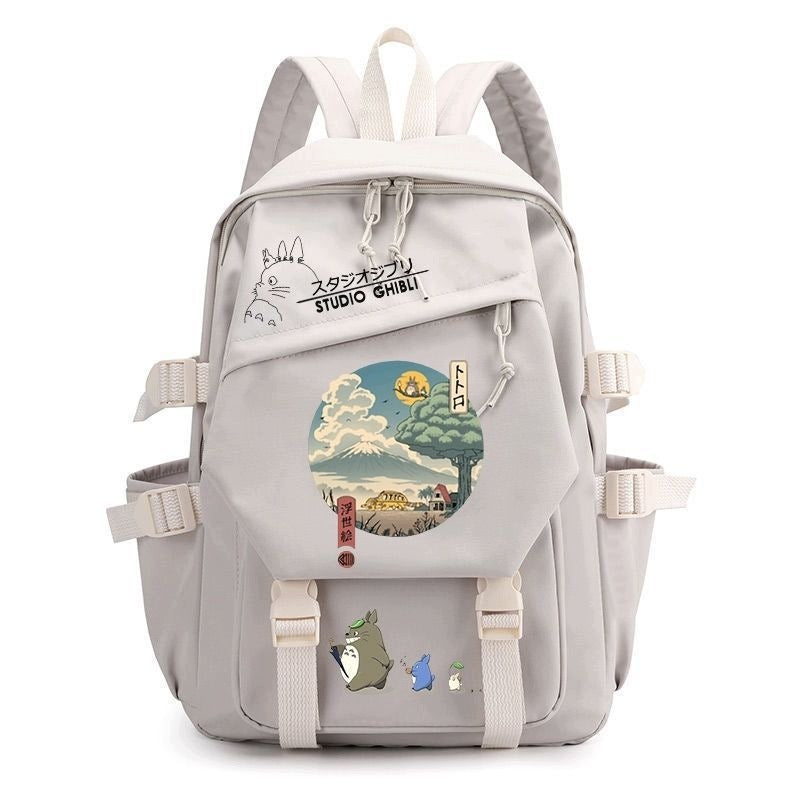 SCHOOL BACKPACK BAG My Neighbor Totoro PATTERNS A4 LARGE COLORS PATTERNS STYLE Brand no brand
