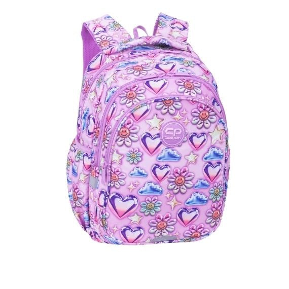 SCHOOL BACKPACK BALLOONS HEART PINK SET JERRY CLASS 1-3 COOLPACK Packaging status original