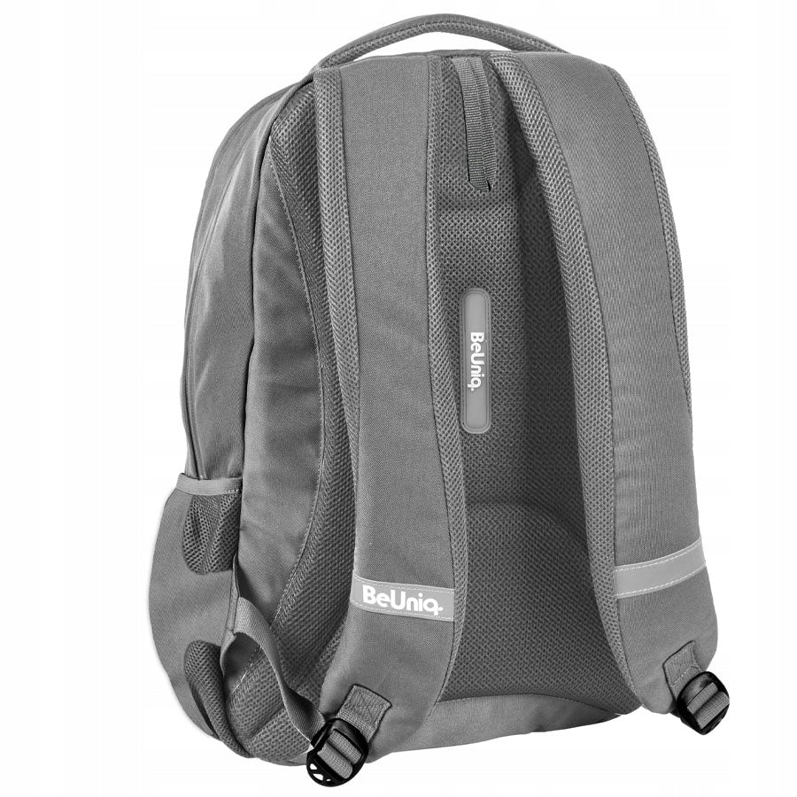 SCHOOL BACKPACK BEUNIQ GREY YOUTH Dimensions large (A4 size)