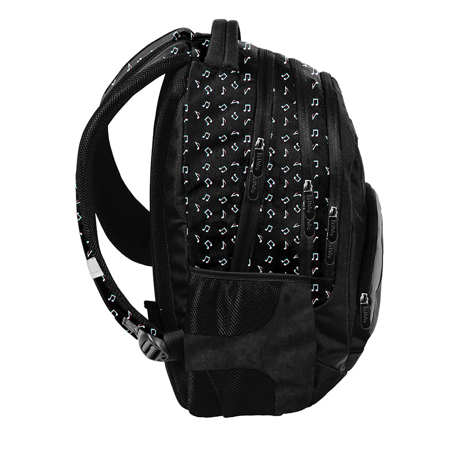 SCHOOL BACKPACK BEUNIQ MUSIC YOUTH TRAVEL BLACK IN UNISEX MUSIC Manufacturer code BU23TK-2708