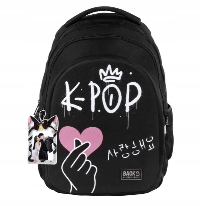 SCHOOL BACKPACK BLACK 3IN1 K-POP 26L BACK UP Brand Back Up