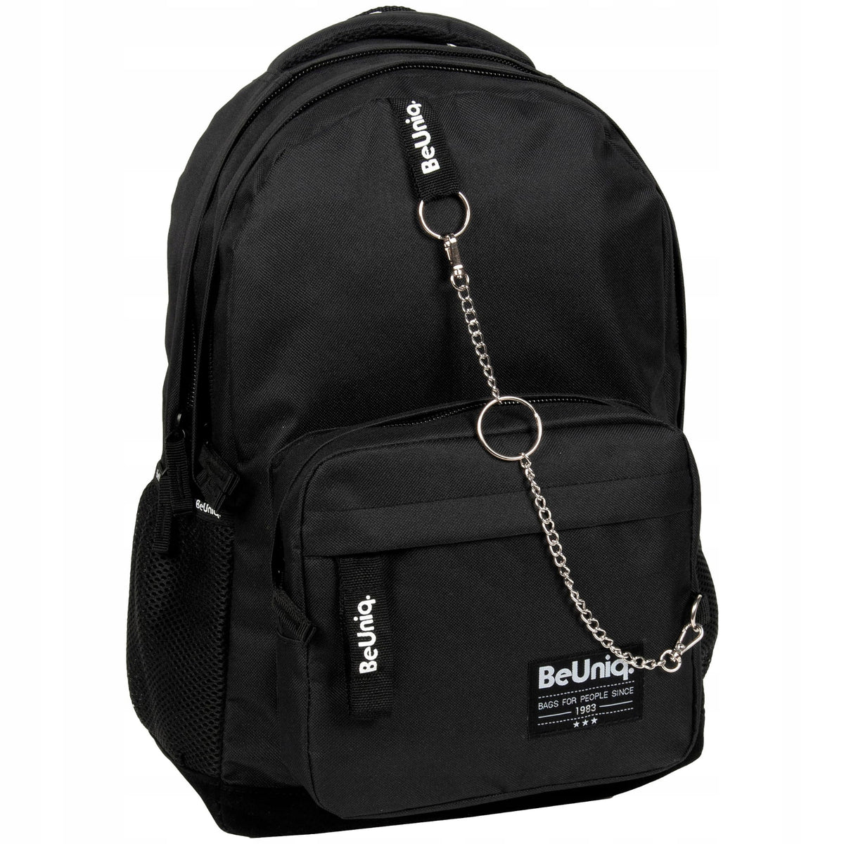 SCHOOL BACKPACK BLACK BEUNIQ BOY GIRL 1-3 4-8 MULTI-CHAMBER 21 L Manufacturer code PLECAK SZKOLNY CZARNY CHŁOPCA DZIEWCZYNKI 1-3