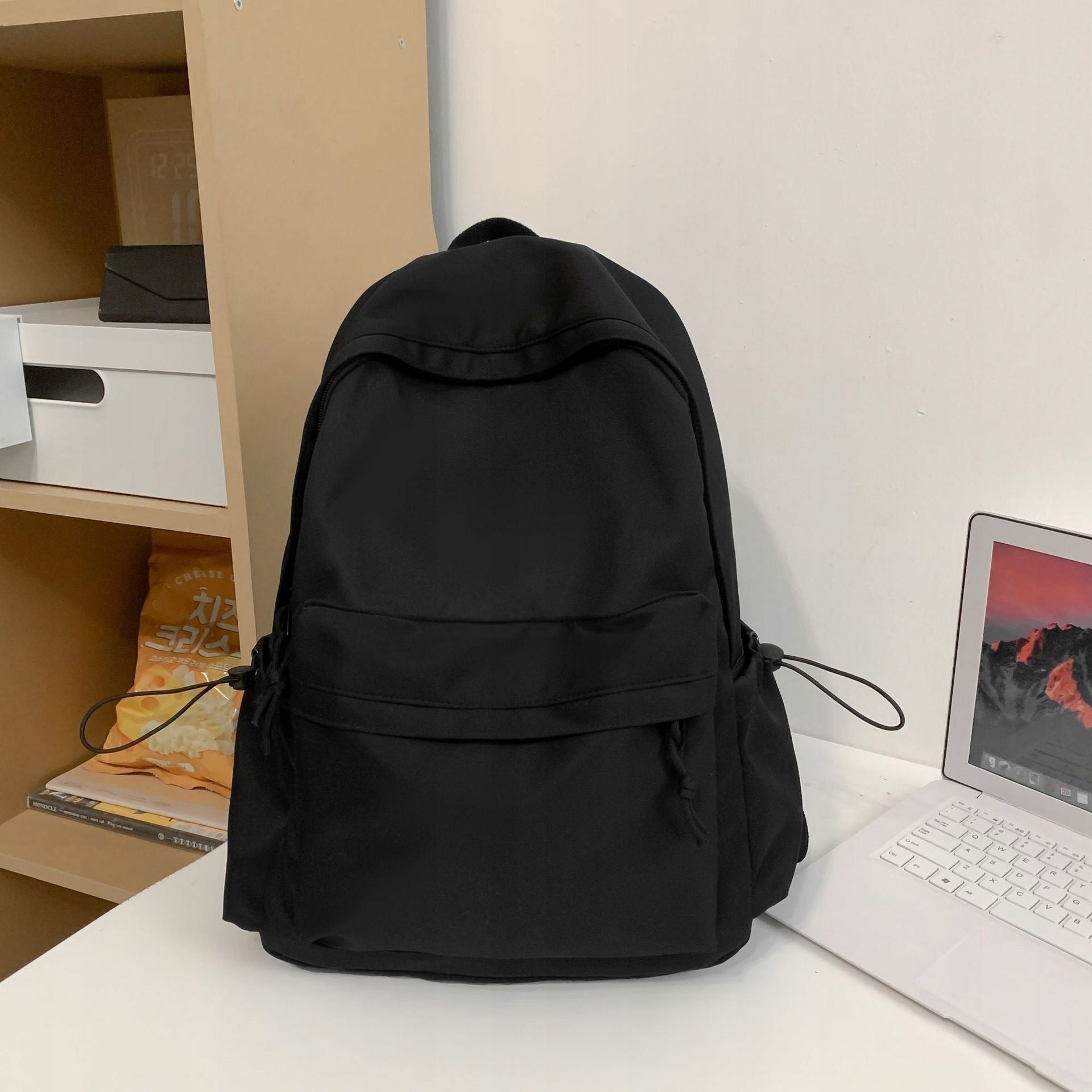 SCHOOL BACKPACK BLACK CLASSIC WATER RESISTANT Brand Zgeer