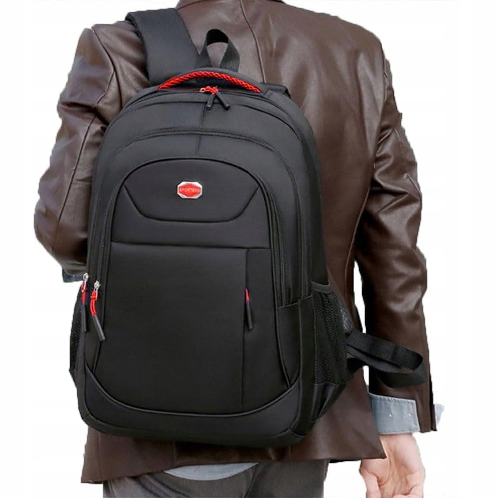SCHOOL BACKPACK BLACK FOR A TRIP COMFORTABLE WATERPROOF LARGE BLACK 40L Brand no brand