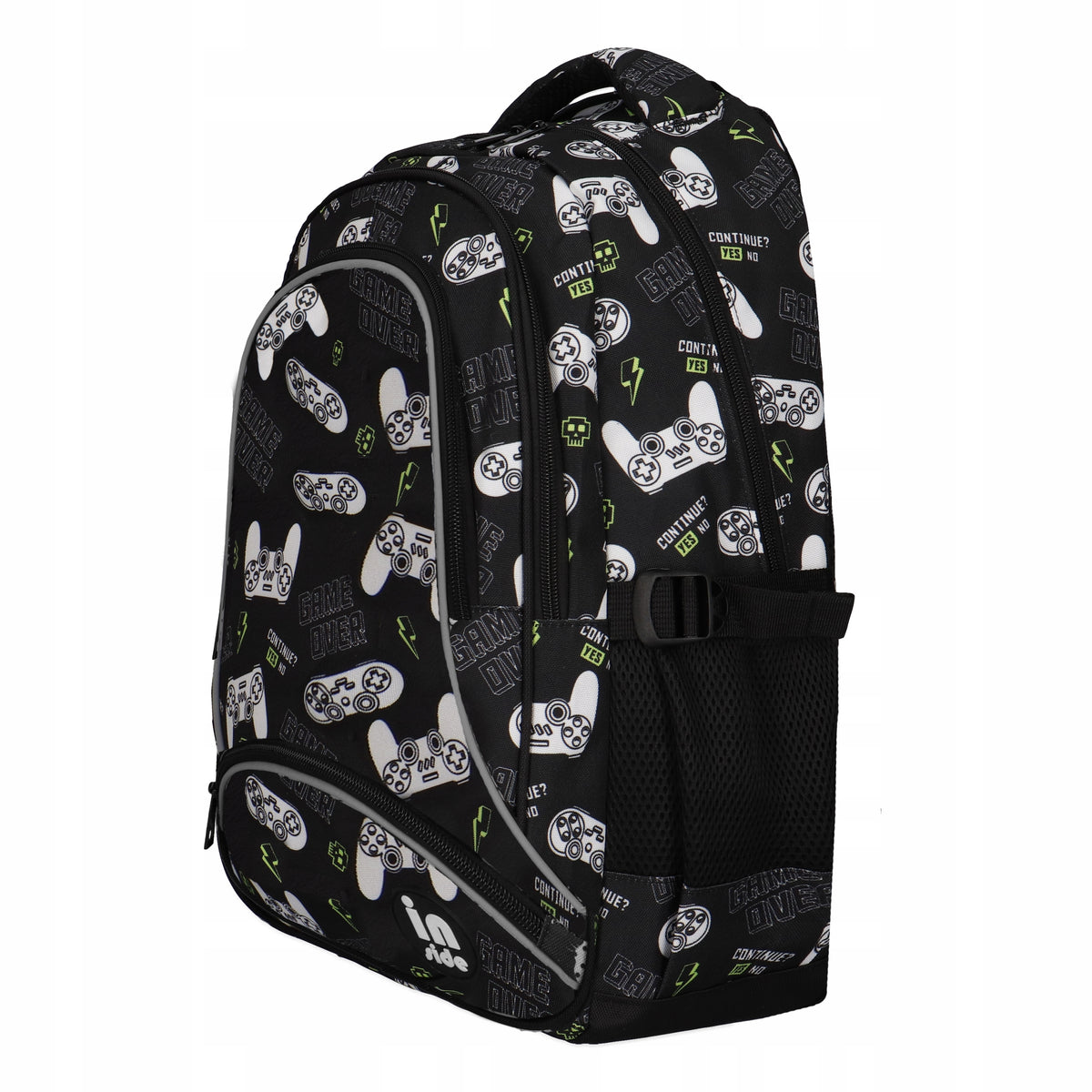 SCHOOL BACKPACK BLACK WITH THREE-CHAMBER PADS FOR A BOY CLASS 1 2 3 Manufacturer code 0002-0094