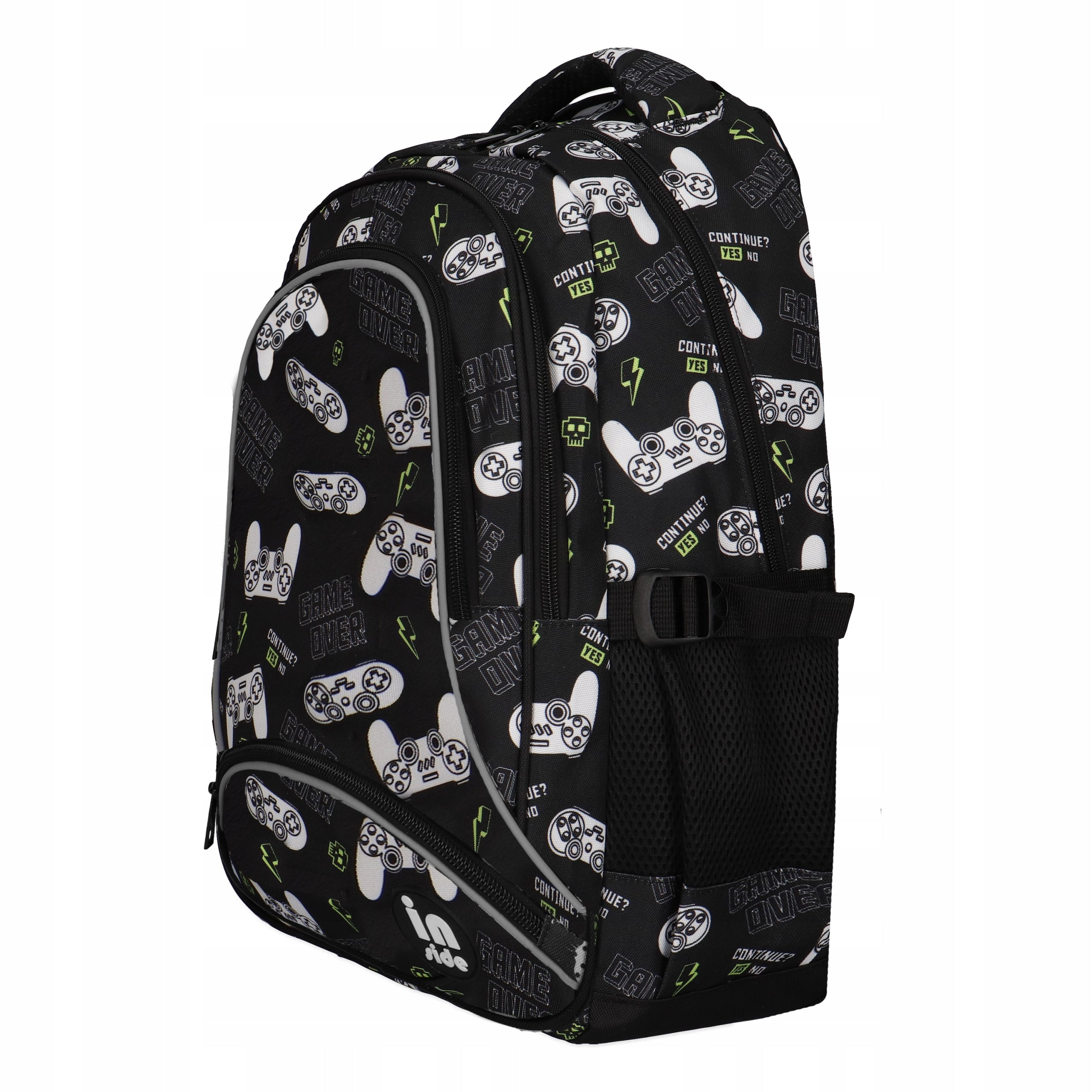 SCHOOL BACKPACK BLACK WITH THREE-CHAMBER PADS FOR A BOY CLASS 1 2 3 Manufacturer code 0002-0094
