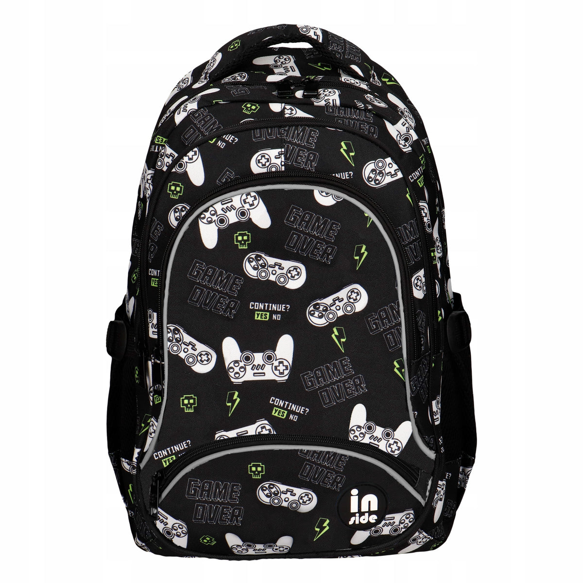 SCHOOL BACKPACK BLACK WITH THREE-CHAMBER PADS FOR A BOY CLASS 1 2 3