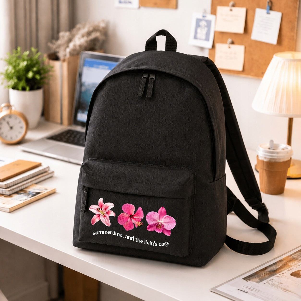 SCHOOL BACKPACK BLACK YOUTH LARGE ROOMY FOR TEENAGER SUMERTIME Manufacturer code Plecak SUMERTIME