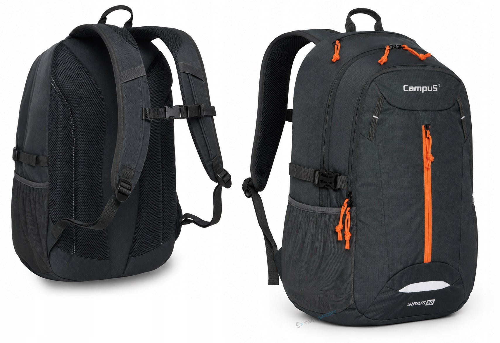 SCHOOL BACKPACK CAMPUS SIRIUS | PADDED VENTILATED BACK | 30L Packaging status original