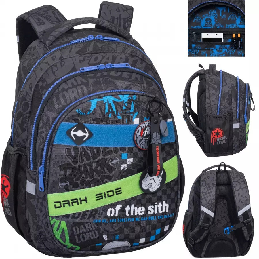 SCHOOL BACKPACK CLASS 1-3 FOR BOY DISNEY DARTH VADER SITH LORD STAR WARS
