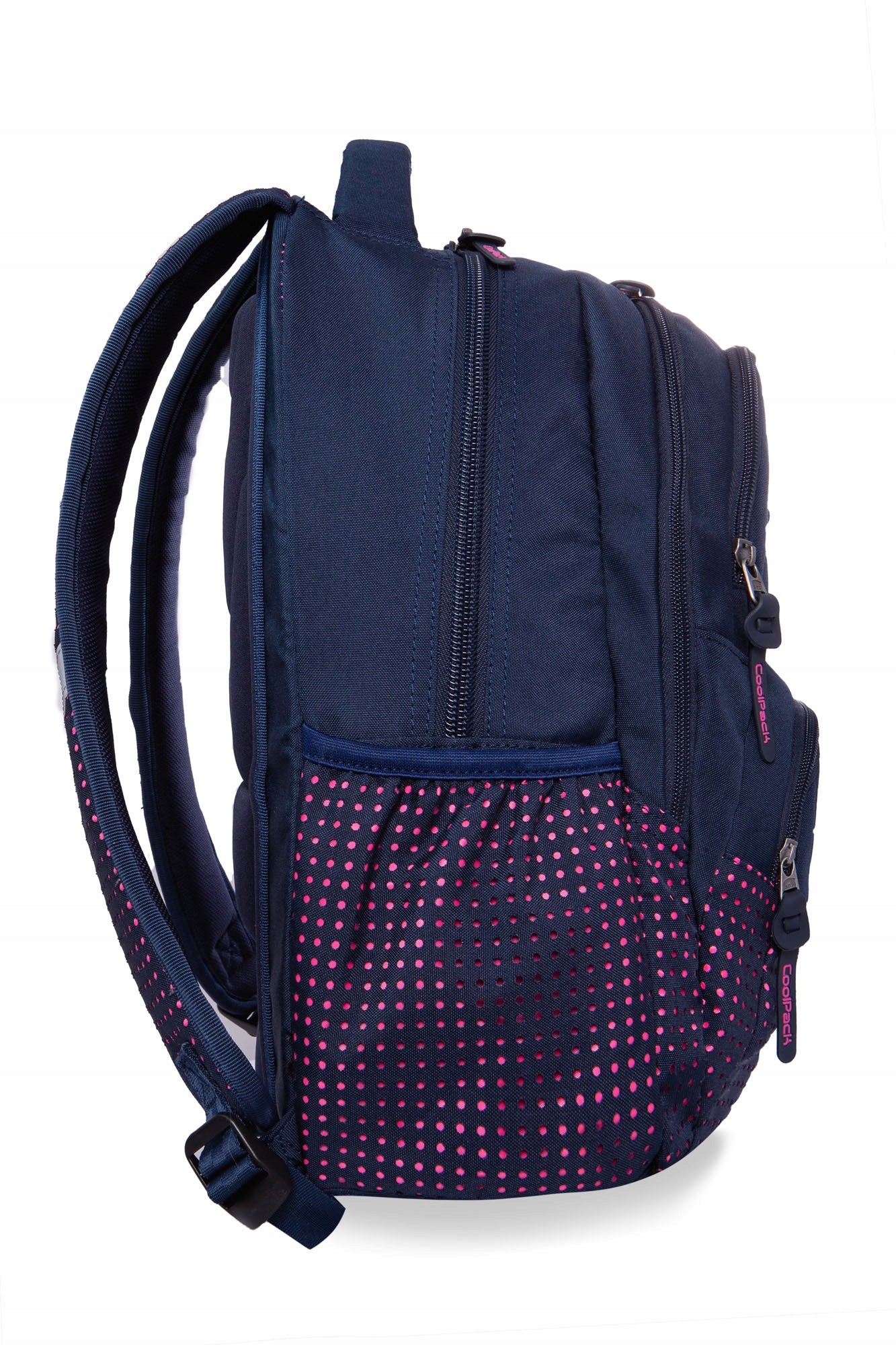 SCHOOL BACKPACK COOLPACK DART II XL 27L DOTS NAVY / PINK Manufacturer code B30061