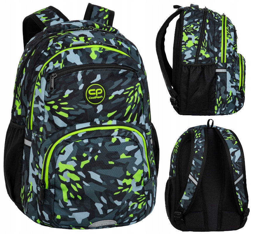 SCHOOL BACKPACK COOLPACK PICK CAMO LIZZARD