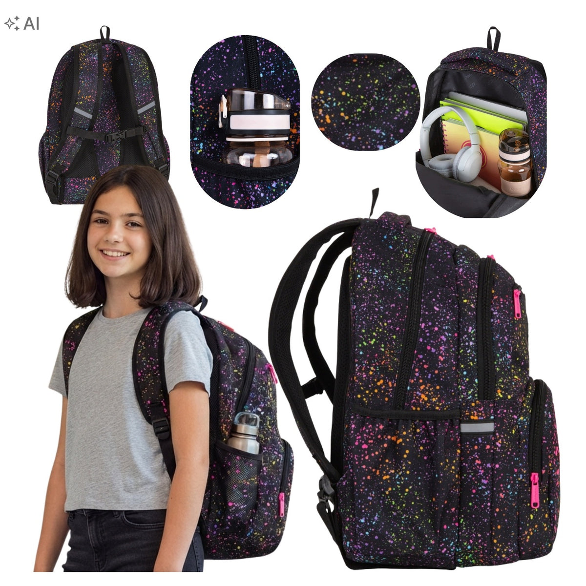 SCHOOL BACKPACK COOLPACK PICK GALACTICA UP TO CLASS 4-8 26L ROOMY