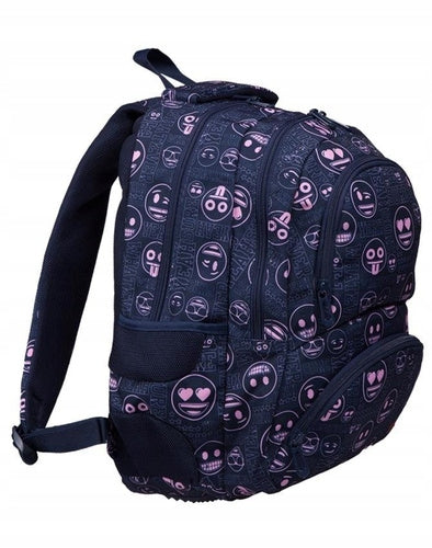 SCHOOL BACKPACK EMOJI PINK EMOJIS EMOTICONS BP-07 THERMAL POCKET MAYEWSKI Brand St. Majewski