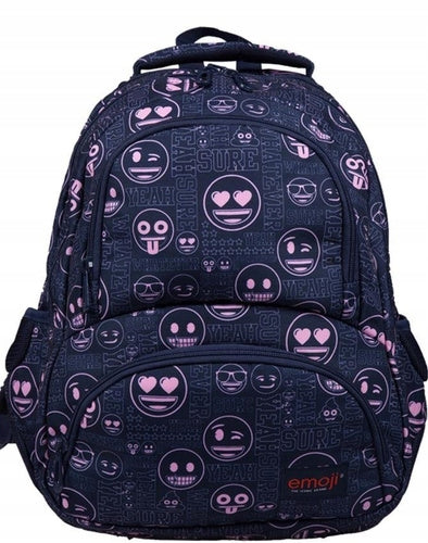 SCHOOL BACKPACK EMOJI PINK EMOJIS EMOTICONS BP-07 THERMAL POCKET MAYEWSKI Manufacturer code BP-07
