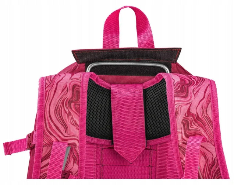 SCHOOL BACKPACK ERGONOMIC PINK 22L FRAME COMPARTMENT SCHOOL BAG TOPMOVE EAN (GTIN) 5907190643190