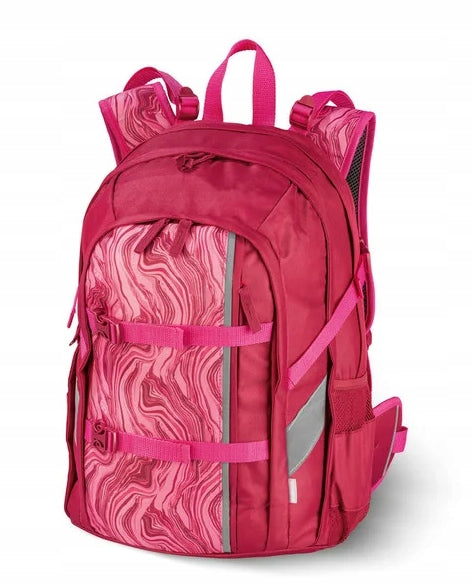 SCHOOL BACKPACK ERGONOMIC PINK 22L FRAME COMPARTMENT SCHOOL BAG TOPMOVE