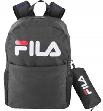 SCHOOL BACKPACK FILA BACKPACK BLACK SCHOOL TRIP + PENCIL CASE FILA