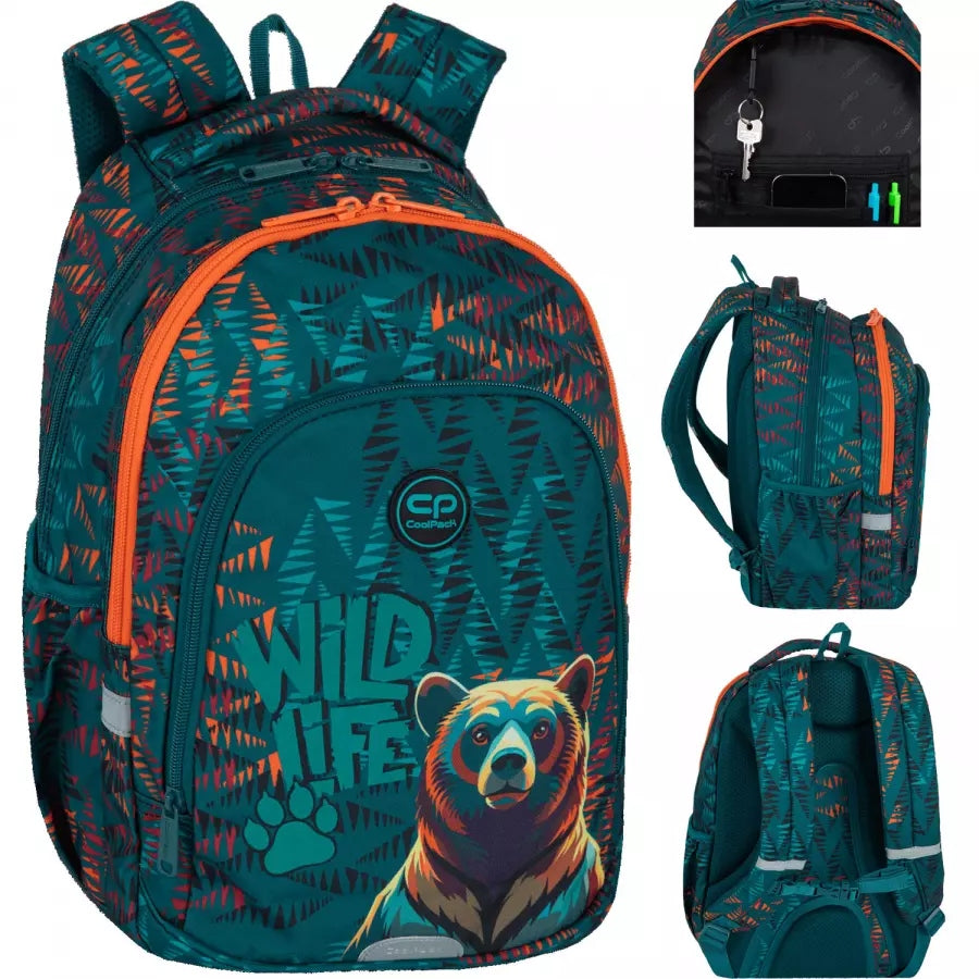 SCHOOL BACKPACK FOR BOY BEAR CP COOLPACK