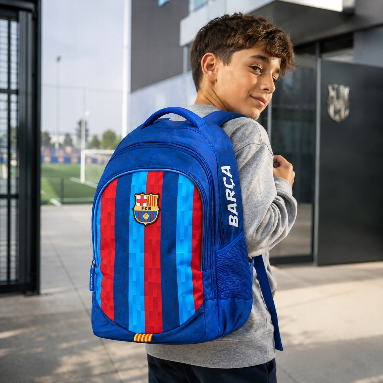 SCHOOL BACKPACK FOR BOY FC BARCELONA MULTI-CHAMBER SCHOOL SATCHEL A4 Manufacturer code 5908118542984