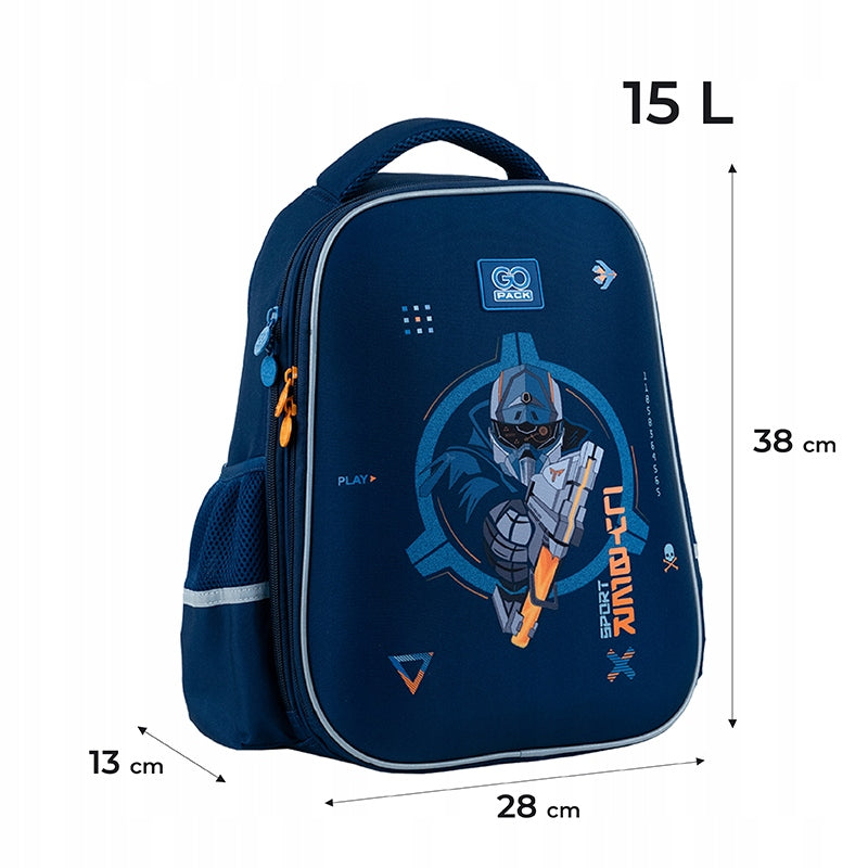 SCHOOL BACKPACK FOR BOYS BLUE GAME CLASS 1 3 GoPack Brand GoPack