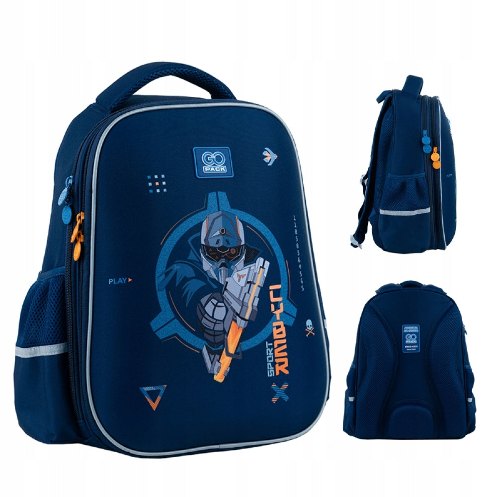 SCHOOL BACKPACK FOR BOYS BLUE GAME CLASS 1 3 GoPack