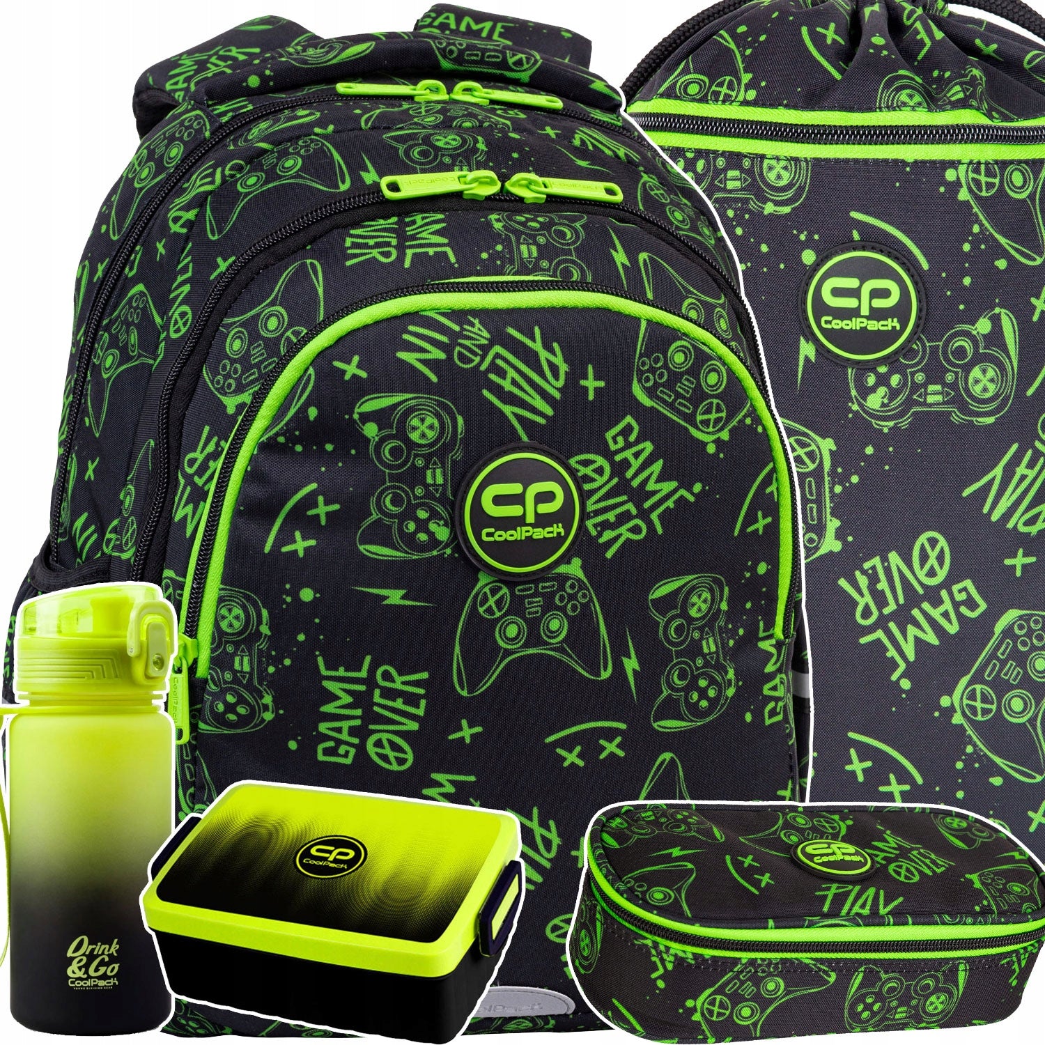 SCHOOL BACKPACK FOR BOYS CLASS 13 GAME NIGHT SET COOLPACK