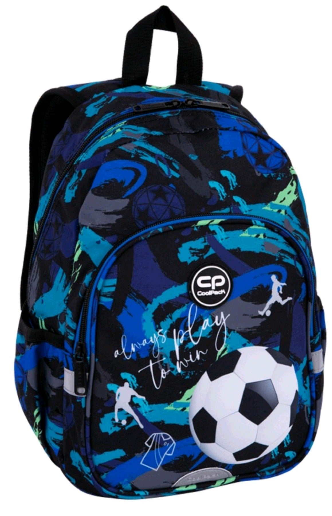 SCHOOL BACKPACK FOR CHILDREN 1-3 BLUE FOOTBALL Manufacturer code PLECAK SZKOLNY DLA CHŁOPCA TORNISTER KLASA