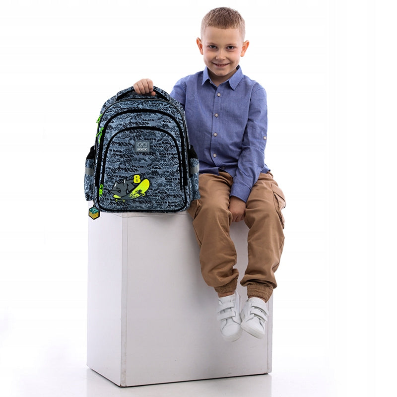 SCHOOL BACKPACK FOR CHILDREN GRAFITTI SKATE GoPack Brand GoPack