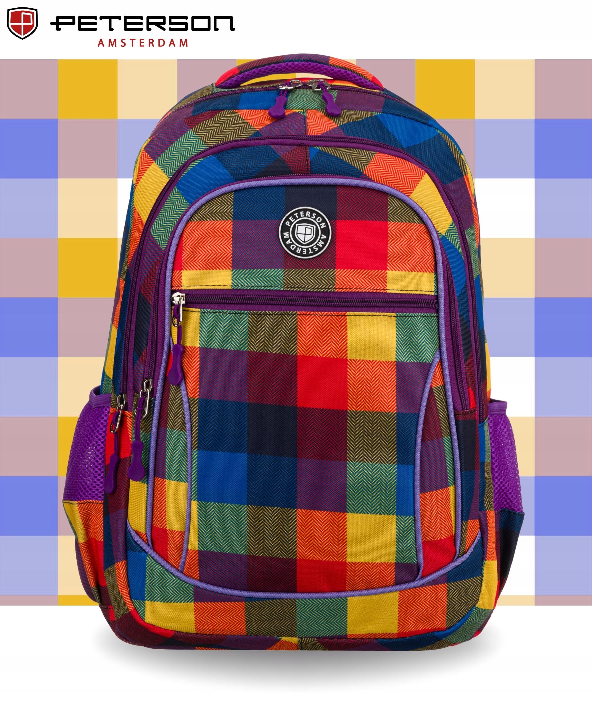 SCHOOL BACKPACK FOR CHILDREN SATCHEL PENCIL CASE SET PETERSON FOR SCHOOL Brand Peterson