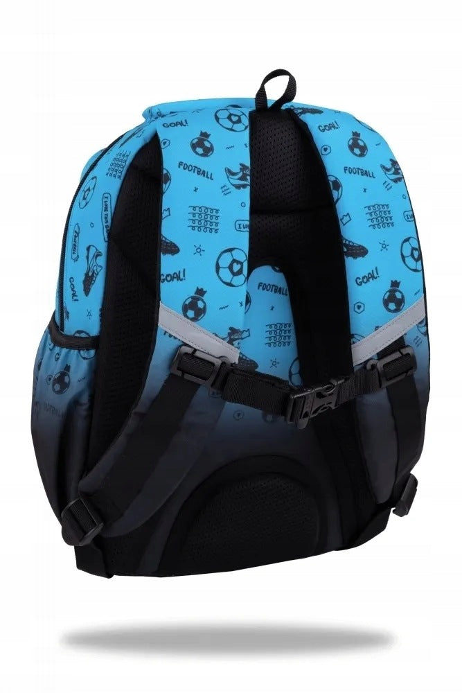 SCHOOL BACKPACK FOR CLASS 1 2 3 OMBRE BLUE JERRY FOOTBALL Manufacturer code F029008