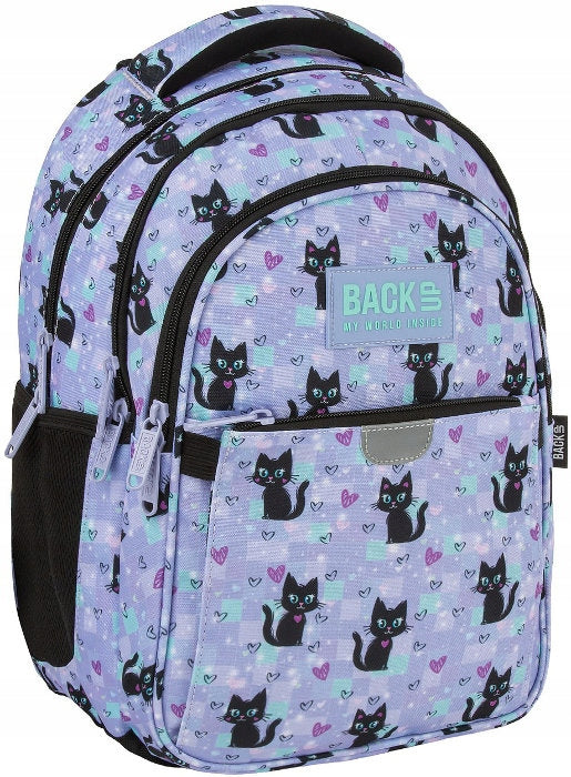 SCHOOL BACKPACK FOR GIRLS BACKUP P16 MAGIC CATS CLASS 1 - 3 Packaging status original