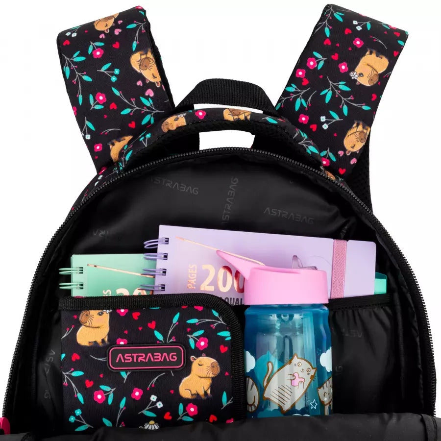 SCHOOL BACKPACK FOR GIRLS CAPYBARA Brand AstraBag